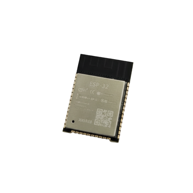 ESP-32 electronic component on a white background ESP-32 electronic component on a white background